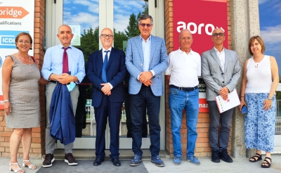 L'Assessore Regionale alla Sanità   Luigi Icardi in visita ad Apro Formazione