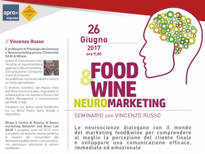 Seminario “Neuromarketing Food & Wine” di APRO Formazione con Vincenzo Russo